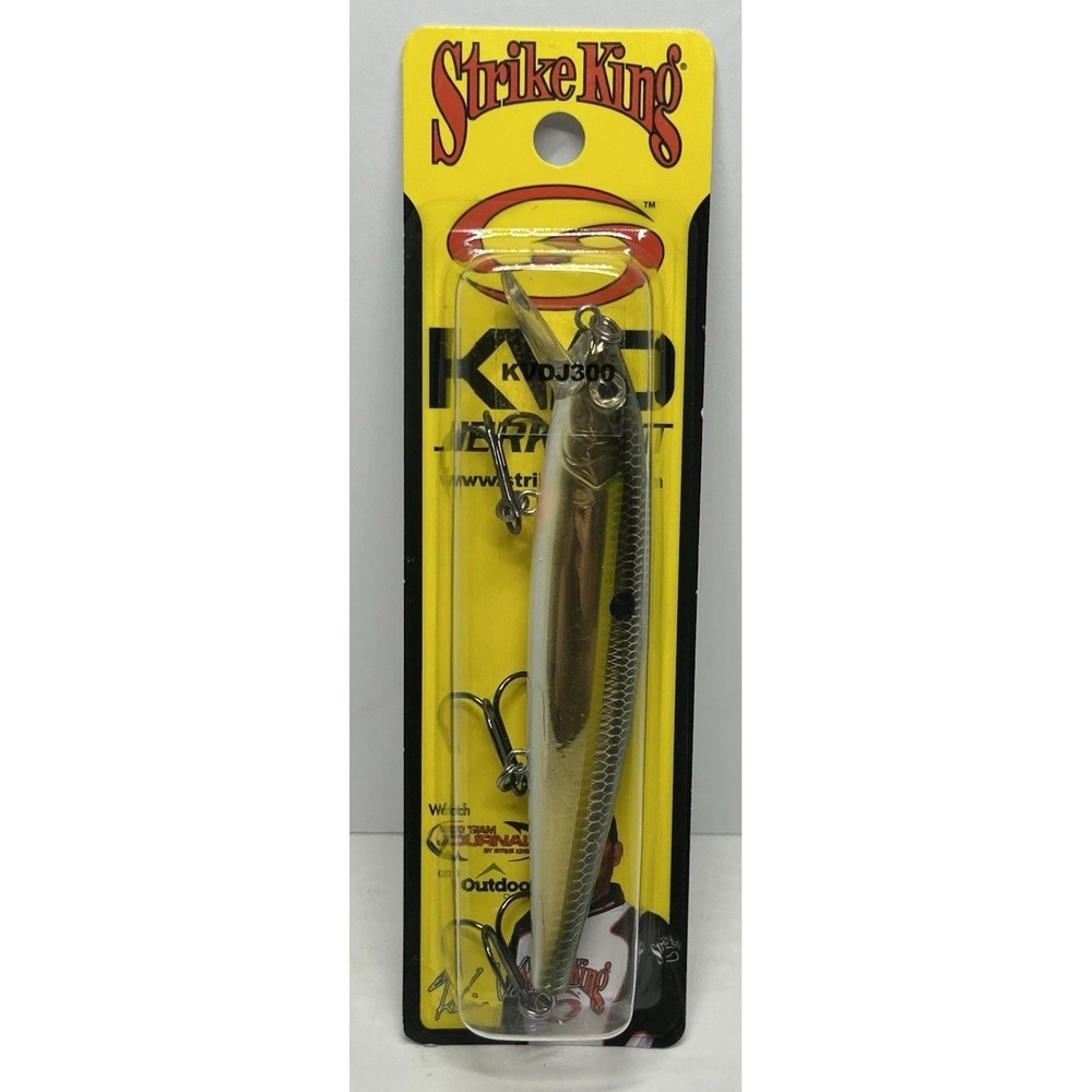Strike King KVD J-300 Jerkbait Gold Sexy Shad Fishing Lure